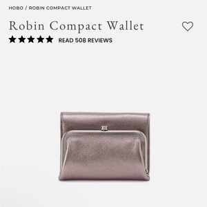 HOBO Robin Compact Wallet - Metallic Mauve